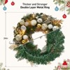 24 Inch Christmas Decoration Elegant Christmas Wreath with Golden Gold & Silver Ornaments, Berries & Faux Greenery - 3 of 4