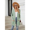 Coolmee Women's Cardigan Sweaters Lightweight Open Front Thin Long Cardigans Fall Long Sleeve Knit Sweater with Pockets - 2 of 4