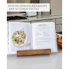 ZICOTO Wooden Cookbook Stand for Kitchen Counters – Solid Wood Holder Keeps Recipe Books Open and Fits Tablets or iPads – Enhances Any Kitchen Decor - 4 of 4