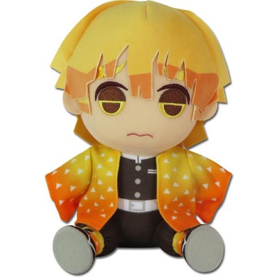 Great Eastern Entertainment Demon Slayer - Zenitsu Agatsuma Sitting Plush 7"H