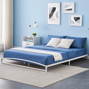 homfan Bed Frame Low Profile, Metal Platform Bed Frame, Mattress Foundation, No Box Spring Needed - 1 of 4