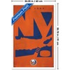 Trends International NHL New York Islanders - Logo 25 Framed Wall Poster Prints - 3 of 4