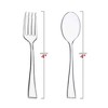 Smarty Had A Party Clear Plastic Mini Flatware Set - 960 Guests - 2 of 4