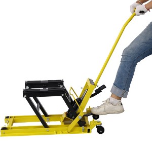 Hydraulic Motorcycle Lift Jack 1500 Lbs Capacity ATV Scissor Lift Table Jack,30.80'' x 14.20'' x 28.50''(2.57*1.18*2.38ft) - 1 of 4