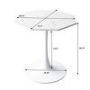 KTMBDW Modern Octagonal Coffee Table Space for Saving Living Room Small Tables, Side Table with MDF Top and Metal Base, Easy Assembly - 4 of 4