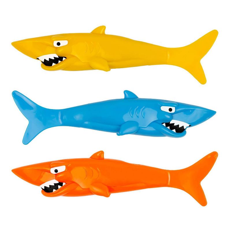 Poolmaster Shark Diving Toy Swimming Pool Game for Underwater Play - 3pk, 1 of 15