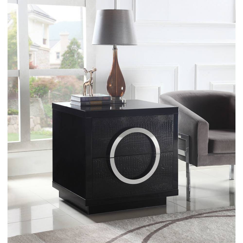 Norcia Side Table Black - Chic Home Design was $639.99 now $383.99 (40.0% off)