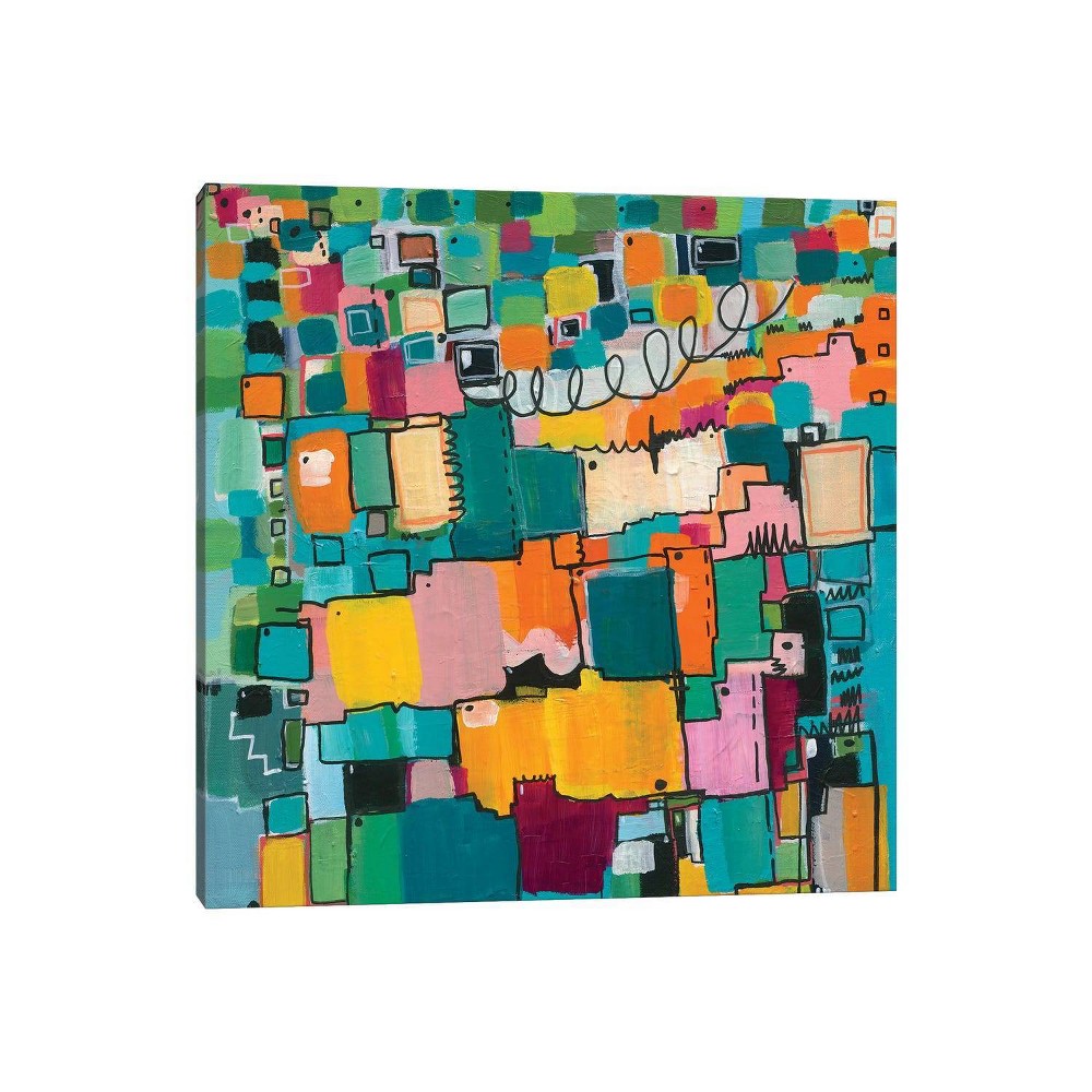 iCanvas 12"x12" Afternoon Delight by Leah Nadeau Canvas Print Wall Art