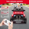 12V Ride-On Truck Car for Kids – Battery Powered Electric Vehicle with Remote Control, Spring Suspension, LED Lights, Bluetooth & 3 Speeds - 3 of 4