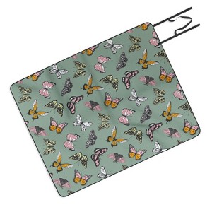 Emanuela Carratoni Wild Butterflies Picnic Blanket - Deny Designs - 1 of 3