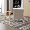 Racxily Mid-Century Modern Accent Chair - Upholstered Reading Chair with Pillow, Sturdy Rubberwood, Ergonomic Comfort for Living Room/Bedroom - 2 of 4