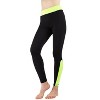 Memoi Women's Highlighter Athletic Nylon Leggings - 2 of 4