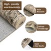 Area Rugs: Washable Non-Slip Floral Vintage Carpet, Foldable Low Pile Stain Resistant Rugs for Hallway, Living Room, Bedroom, Home, Camel - 2 of 4