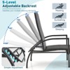 Tangkula Outdoor Chaise Lounge Rattan Recliner w/ Retractable Ottoman for Patio - 3 of 4