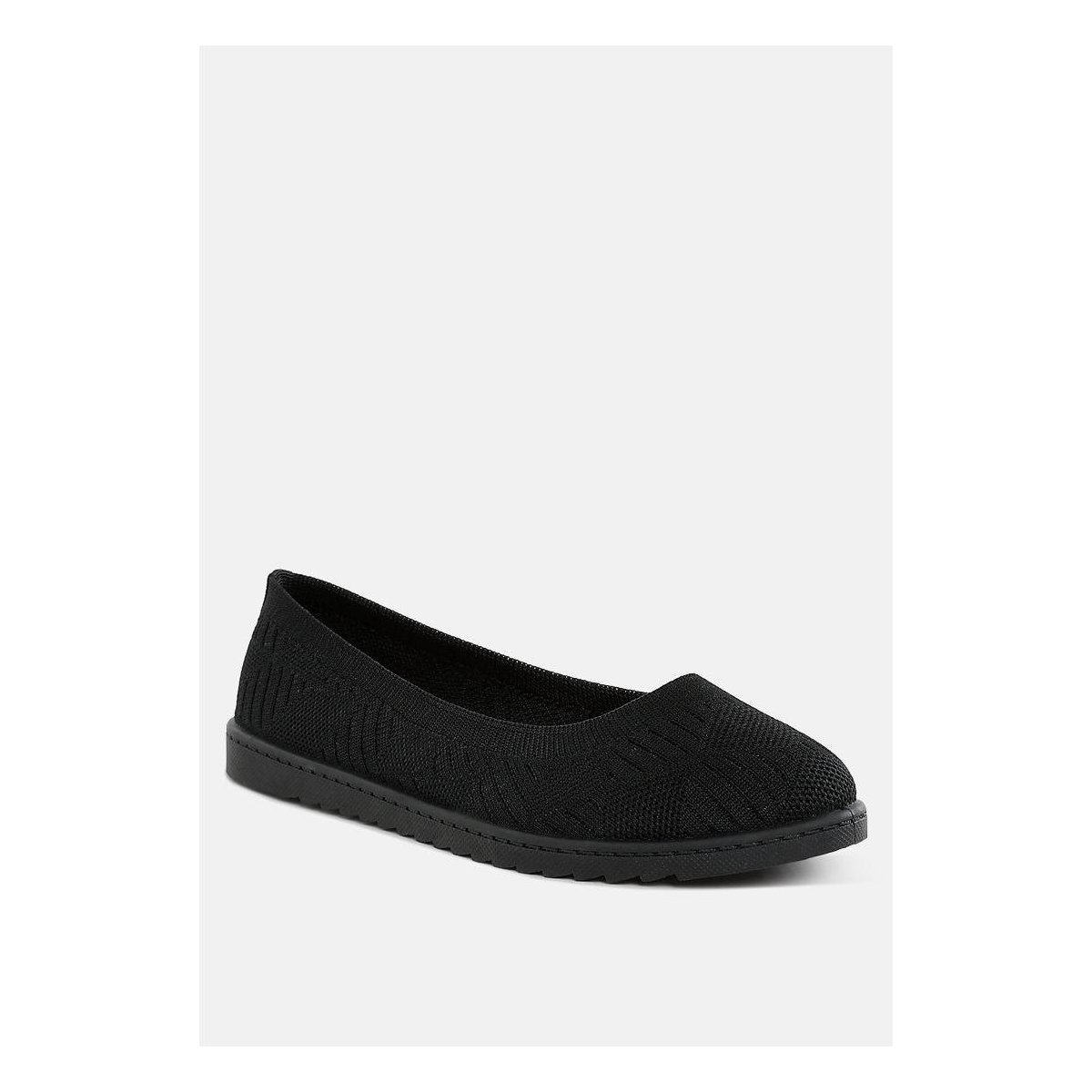 Обувь London Rag Womens Lubna Knitted Flat Ballet Flats 7 — фото 2