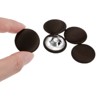 Unique Bargains Blouses Sweater Round Aluminum Cotton Fabric Cloth Covered Buttons 10 Pcs - 4 of 4