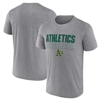 MLB Oakland Athletics Men's Gray Athletic T-Shirt
