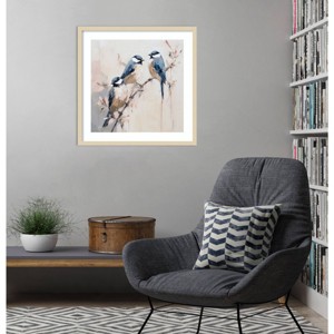 Amanti Art Elegant Bird Silhouettes I by Lazar Studio Framed Wall Art Print - 1 of 4