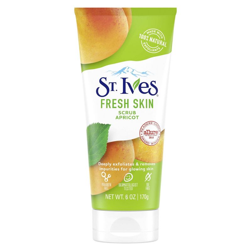 St. Ives Fresh Skin Invigorating Apricot Natural Face Scrub - 6oz, 1 of 9