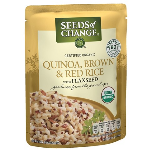 rice quinoa brown seeds change 5oz flaxseed red target