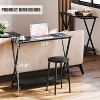 Narrow Console Table, 2-Tier Farmhouse Sofa Table with Shelves, 33.5 Inch Long Hallway Table - 2 of 4