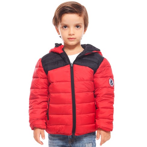 Rokka&Rolla Boys' Heavy Winter Puffer Coat Bubble Jacket-Very Black, Size 4-5