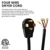 GoGreen Power (GG-27306) 6ft 4-Wire Dryer Cord, 30 Amps, 6 Ft - 3 of 4