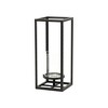 Cheung's Pembertale Tall Square Black Metal Lantern - Small - 4 of 4