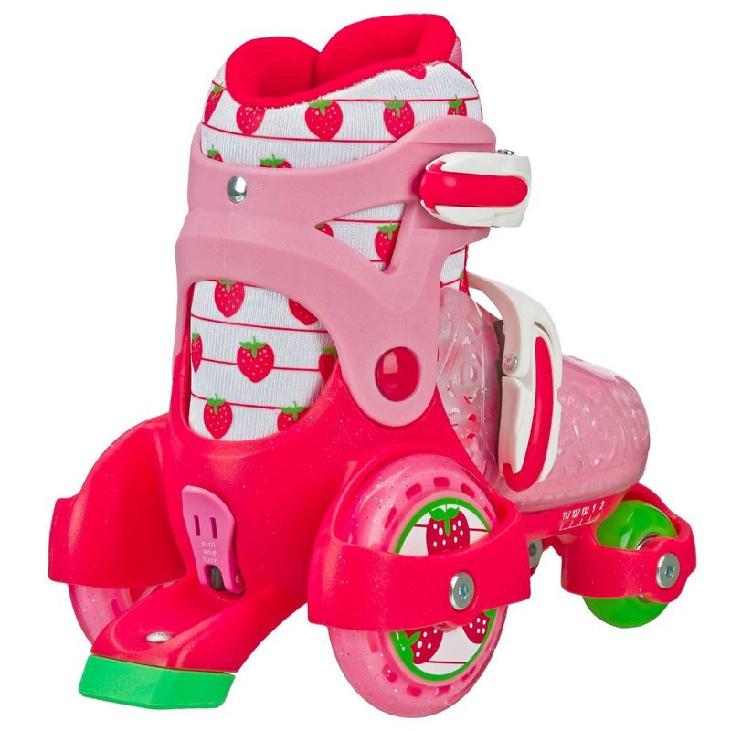 Roller Derby Fun Roll Girls' Jr Adjustable Strawberry Roller Skate - Pink, 3 of 8