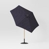9' Round Outdoor Patio Market Umbrella with Faux Wood Pole - Threshold™ - 3 of 4