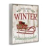 Stupell Industries Rustic Winter Wonderland Sleigh, 16" x 20" - 3 of 4