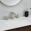 8-Inch 3 Hole 2-Handles Widespread Waterfall Bathroom Faucets for Sink with Pop Up Drain - 2 of 4