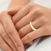 Pompeii3 Women's 14k Yellow Gold Stackable High Tapered Dome Polished Band Shiny Ring - 3 of 4