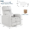 Garvee Manual Recliner Chair with 360° Swivel & Rocking, Soft Faux Leather Upholstery, Ergonomic Support - 2 of 4
