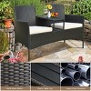 Tangkula Outdoor Rattan Furniture Wicker Conversation Chair patented - 4 of 4