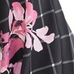 black geo floral