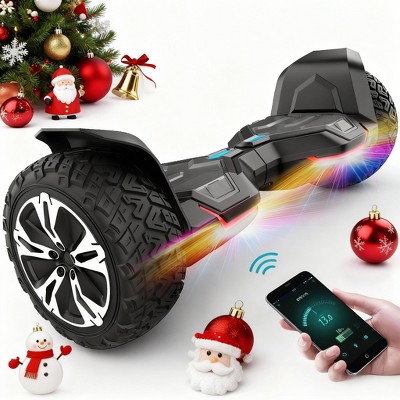 Mastgoal 8.5 inch 700W off-Road Hoverboard - All Terrain Hoverboard with Bluetooth Speaker and LED Lights, 10 mph,  265lbs Loads