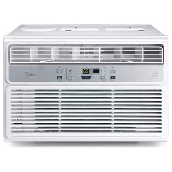 Midea EasyCool 8,000 BTU Window Air Conditioner Cooling Dehumidifier Fan with LED Remote Control and EasyTimer Rooms Up To 350 Square Feet, White