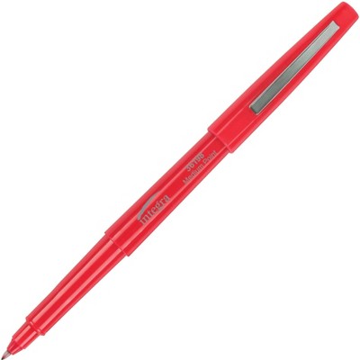 Integra Resin Tip Pen Med Pt Red Barrel/RD Ink 36198
