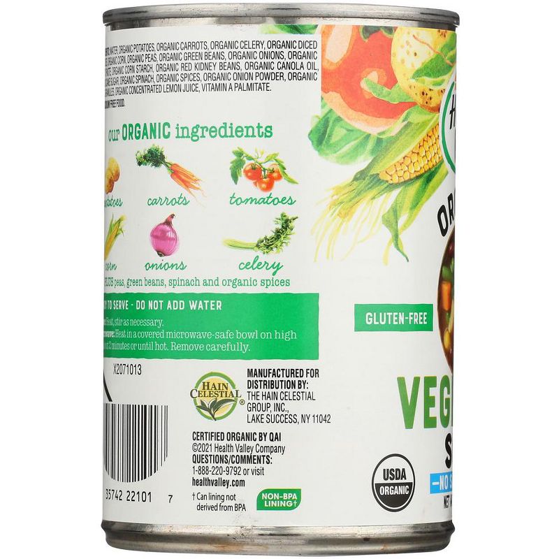 Health Valley Organic Vegetable Soup No Salt Added - Case of 12/15 oz, 5 of 7