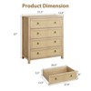 Rattan Dresser with Drawers, Natural Storage Cabinet & Chest Organizer for Bedroom and Living Room - 3 of 4