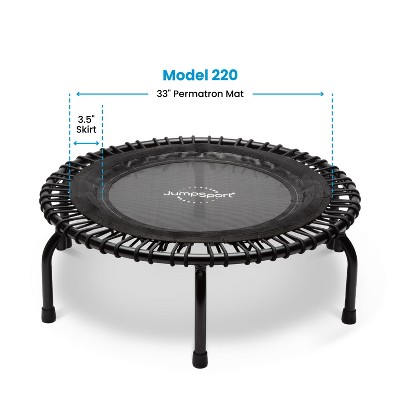 JumpSport Black 39" Fitness Trampoline with Arched Legs