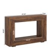 MAYEERTY Farmhouse Console Table Hallway Sofa Table With Geometric Base - 4 of 4