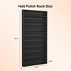 Karl Home White 10 Layers Wall Mount Nail Polish Organizer Rack with Acrylic Baffle - 3 of 4