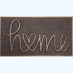 A1HC All Weather Rubber Door Mat, 18”X30”, Dirt Grabber Durable Welcome Doormat, Low Profile Entryway Mats for Home - 1 of 4