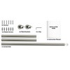 HLC.ME Wrap Around Darkening Adjustable Curtain Rod and Bracket Set for Heavier Drapes - Sturdy Pipe 1 in Diameter - 2 of 4