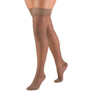 Truform Sheer Compression Stockings, 15-20 mmHg, Women's Thigh High Length, 20 Denier - 1 of 4