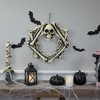 Northlight Skull Head and Skeletal Bones Halloween Wreath - 18" - Unlit - 2 of 4