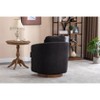 NicBex Accent Chair Swivel Chair Sofa Chair Fabric Comfy Chair With Soild Wood Round Brown Base Leg for Bedroom - 3 of 4
