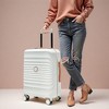 NAYSAYE 24Inch Expandable Hardshell Suitcase with TSA Lock Spinner Wheels Lightweight Durable Travel Luggage, Creamy White, 16.53"*10.23"*25.2" - 2 of 4